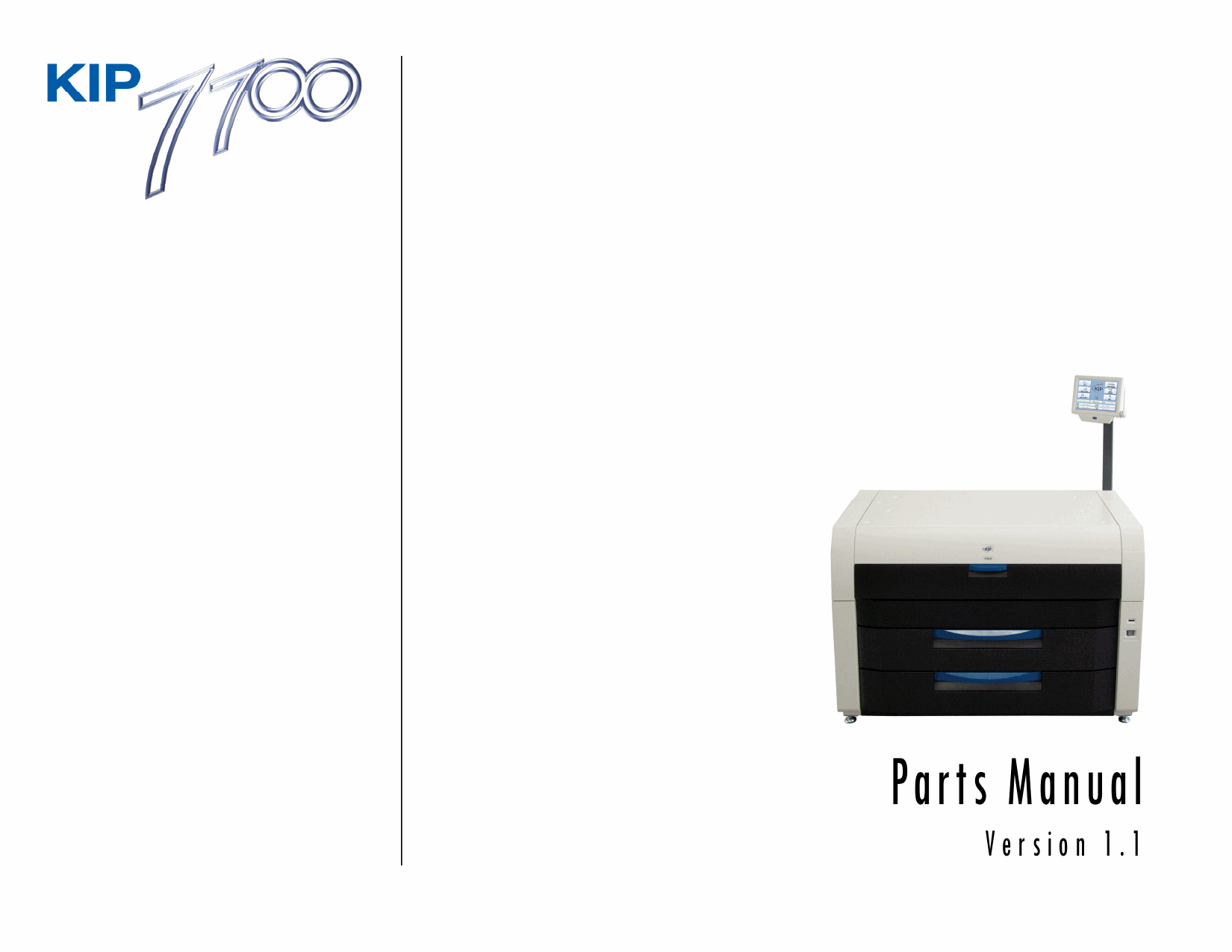 KIP 7700 Parts Manual-1